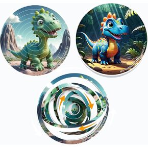Dinosaur Spin Flip Puzzle, Brain Teaser Fidget Toy, Great Gift Puzzles for Kids and Teens (Simulation Dinosaur)
