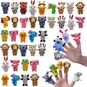 36 PCS Finger Puppets Set Mini Stuffed Animals Finger Puppet for Storytelling Playing Teaching Shows Playtime Schools Birthday Party Gift Favor Supplies