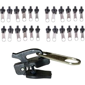 24Pcs Black Universal Instant Fix Zipper Repair Kit Replacement Zip Slider Teeth Zippers Resistant Design Arts, Crafts and Sewing, Fasteners, Zipper Repair Kit, Sewing Notions and Supplies, Fasteners
