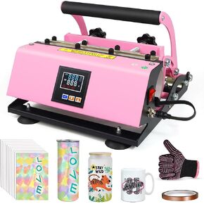 Tumbler Mug Cup Heat Press Machine for Sublimation 15-30oz,Mug Cup Printing Machine (Blue)