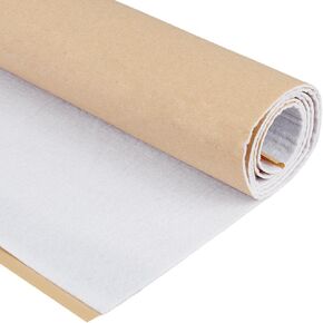 BENECREAT 4.5mm Cotton Interlining, 19x41 Inch Self-Adhesive Interfacing Fabric for Quilting, Sewing Accessories, Cotton Wadding
