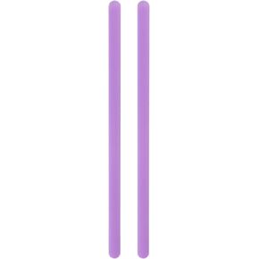 HARFINGTON 2Pcs Silicone Stir Sticks 5.5" Reusable Stirring Rods for Mixing Epoxy Resin Liquid Paint Arts DIY Crafts, Purple