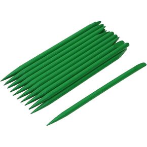 12cm Heavy Duty Bamboo Stylus Sticks Colored Craft Sticks for Scratching Drawing Christmas Thanksgiving Scratch Art Activity Craft Projects, 20PCS (Green)