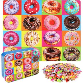 LELEMON 100 Pieces Jigsaw Puzzles for Kids Ages 4-8 Learning Puzzles Boys Girls Children Learning Educational Puzzles Portable Box Pack Toy