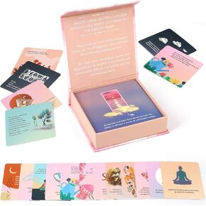 Positive Affirmation Cards for Women, 48 Stress Relief and Self-Care Cards, Mindfulness Cards for Daily Meditation, Anxiety Relief and Relaxation