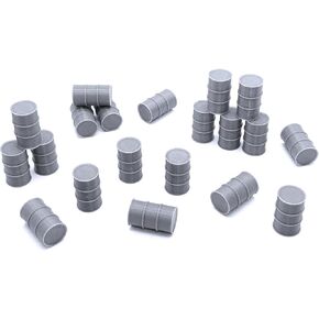 EnderToys Gas Barrels, Terrain Scenery for Tabletop 28mm Miniatures Wargame, 3D Printed and Paintable
