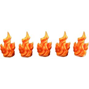 EnderToys Fire Tokens, Terrain Scenery for Tabletop 28mm Miniatures Wargame, 3D Printed and Paintable
