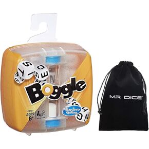Mr Dice Boggle Games for Adults Bundle Drawstring Bag - Boggle Game - Boggle Classic Game - Classic Boggle