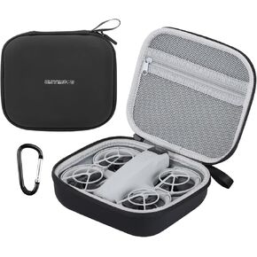 Neo Case Carrying Case for DJI Neo Drone, Portable PU Storage Protective Bag for DJI Neo Drone Aceessories (Light Grey)