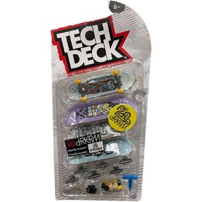 TECH DECK Sk8shop Bonus Pack Mini Finger Skateboard Multi Pack 2022 Series (Darkroom (4 Pack))