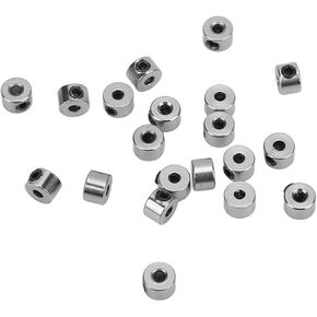 Wheel Collars Rc Rc Airplane Wheels Stainless Steel 20Pcs Landing Gear Stopper Set Wheel Collar 2.1Mm Stainless Steel Exquisite Craftsmanship Rc Plane Model Aircraft Parts