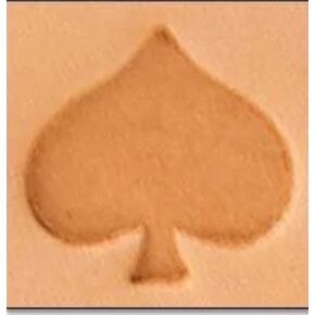 1/2 Inch Craftool Mini 3D Stamp Spade Tandy Leather 8845-00