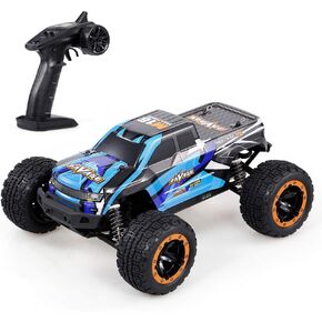 GoolRC 16889A RC Car, 1:16 Scale Remote Control Car, 4WD 45KM/H High Speed RC Truck with Brushless Motor, 2.4GHz All Terrain Off Road RC Crawler, Electric Vehicle Toy for Kids and Adults (Blue)