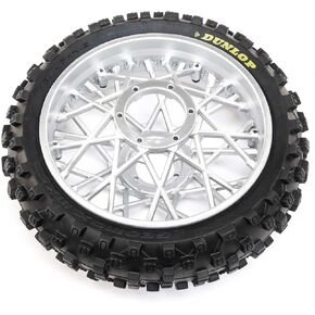 Losi Dunlop MX53 Rear Tire Mounted Chrome PM-MX LOS46007 RC Tire