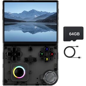 RG40XXV Retro Handheld Game Console, Linux OS Built-in 64G+128G TF Card Retro Video Games Consoles 4.0 Inch IPS Screen Portable Pocket Video Player 10000+ Games (White)