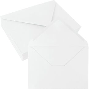 50 Pack 5x7 Thank You Cards, White Blank Card Stock Bulk, Thick Folded Heavy Cards Paper, Thank You Notes for Wedding Invitation, Greeting Cards, Envelopes, DIY Craft Card Making Supplies