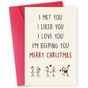 Funny Christmas Card for Granddaughter，Merry Xmas Cards Gifts for Granddaughter，Perfect for Family Kids Christmas Celebrations，Granddaughter Xmas Gift Card