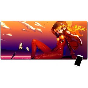 CORN Anime Large Extended Gaming Mouse pad, Desk Mat with Seamed Edges, Non-Slip Rubber Base, Computer Keyboard Mouse Mat for Gaming, Office & Home, 31.5x11.8 Inch