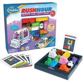 ThinkFun Rush Hour Junior - Classic Traffic Jam Logic Game | New Look for 2024 | STEM Toy for Kids | Engaging Puzzles for Ages 5 and Up | Junior Edition of The International