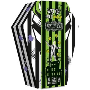 Watch Out Beetlejuice Party Game - A Ghostly Push-Your-Luck Adventure for Family Game Night! Strategy Game for Kids & Adults, Ages 10+, 2-6 Players, 20 Minute Playtime, Made