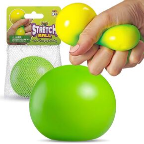 YoYa Toys Stretch Ball Fidget Toy | Color Changing Squish Ball for Stress Relief, Focus, Relaxation | This Squeeze Ball is an Excellent Gift Idea for Kids & Adults | Green