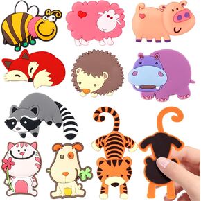 VNDUEEY Fridge Magnets, 10 Pack Cute Animal Magnets Refrigerator Magnets Fun Whiteboard Magnets, Full Back Magnetic Play Farm Magnets for Boys and Girls