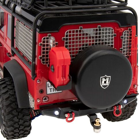 مصد الصدمات الأمامي والخلفي MEUS RACING TRX4M مع مصابيح LED لأجزاء ترقية TRX4M Defender 1/18 RC Crawler in Saudi Arabia