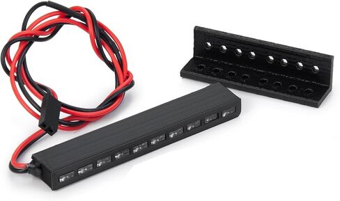أضواء LED RC 32 مم 65 مم مصباح توقف ضوء الفرامل RC لـ 1/10 RC الزاحف المحوري SCX10 90046 Wraith RR10 TRX4 D90 (65 مم - أحمر) in Kuwait