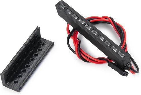 أضواء LED RC 32 مم 65 مم مصباح توقف ضوء الفرامل RC لـ 1/10 RC الزاحف المحوري SCX10 90046 Wraith RR10 TRX4 D90 (65 مم - أحمر) in Kuwait