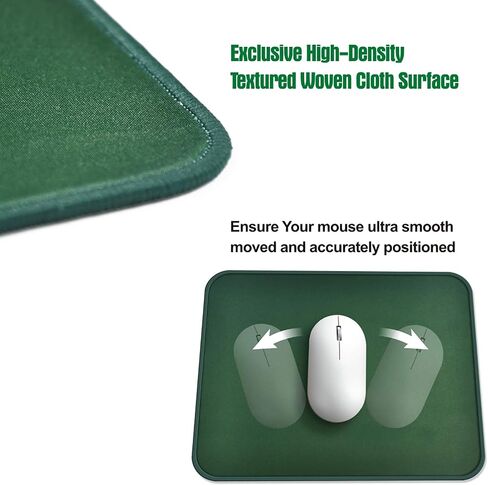 Mouse Pad with Durable Stitched Edge, Small Computer Mousepad Desk Mat with Smooth Surface, Non Slip Rubber Base Mouse Pad for Laptop, Gaming, 10.2x8.3x0.12in, Light Blue in Kuwait