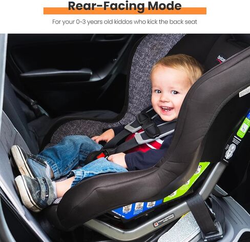 HEYTRIP Car Seat Protector, 2 Packs, Rear-Facing/Forward Facing Car Seat Mat for 0~12 Years Old Children, Waterproof, Easy Cleanup, Non-Slip, Fit Most Car Seats(Black Blue) in Saudi Arabia