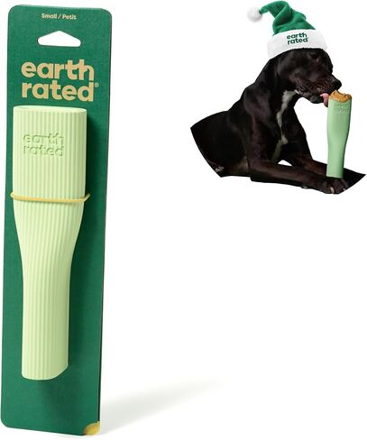 Earth Rated Dog Toy, Enrichment Toy for Adult and Puppy Dogs, Dishwasher and Freezer-Safe, Natural Rubber, Small, Green in Saudi Arabia