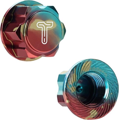 4PCS Splash Anodizing Aluminum 17mm Hex Wheel Nut Center Cap for 1/10 RC Traxxas X-Maxx E-Revo E-Maxx 1/8 RC Car Monster Truck (1.25mm Thread Pitch) in Kuwait