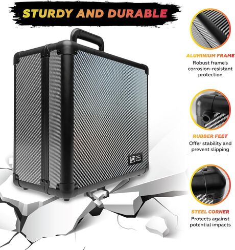 SLAB ARMOR 160+ 4 Row Psa Graded Card Storage Box Graded Card Case Psa Slab Case for Graded Cards Psa Card Case Baseball Card Cases for Sports Cards Storage Sports Card Case (BLACK) in Saudi Arabia
