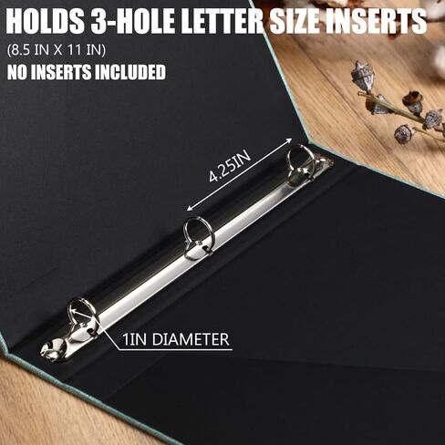 Ctosree 3 Pcs Aesthetic 3 Ring A4 Binder Linen Fabric Binder 1 Inch Fancy 3 Ring Binder with Large Linen Pocket Photocard Binder Women Office Wedding Binder(Morandi Color,8.5 x 11, 1.5",Elegant) in Saudi Arabia