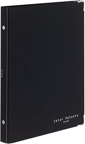 Kokuyo Color Palette Metal Round Ring Binder, B5-S, 26 Holes, Up to 100 Sheets, 5 Colorful Tab Dividers, Middle Vertical Type, Black, Japan Import (RU-311-1) in Saudi Arabia