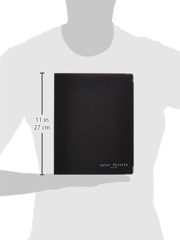 Kokuyo Color Palette Metal Round Ring Binder, B5-S, 26 Holes, Up to 100 Sheets, 5 Colorful Tab Dividers, Middle Vertical Type, Black, Japan Import (RU-311-1) in Saudi Arabia