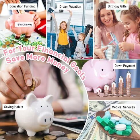 100 مغلف تحدي توفير المال، كتاب مجلد الميزانية من جلد البولي يوريثان مقاس A5 مع مظاريف نقدية، طريقة ممتعة لتوفير 5,050 دولارًا، هدايا للأصدقاء والعائلة in Kuwait