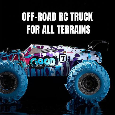 Remote Control Car for Kids RC Truck Cars for Adults Boys Ages 4-7 8-12 Toddler Radio Controlled Car with LED Lights,20KMH,40Mins,Ready to Play,2.4Ghz in Saudi Arabia