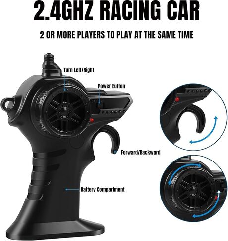Remote Control Car for Kids RC Truck Cars for Adults Boys Ages 4-7 8-12 Toddler Radio Controlled Car with LED Lights,20KMH,40Mins,Ready to Play,2.4Ghz in Saudi Arabia