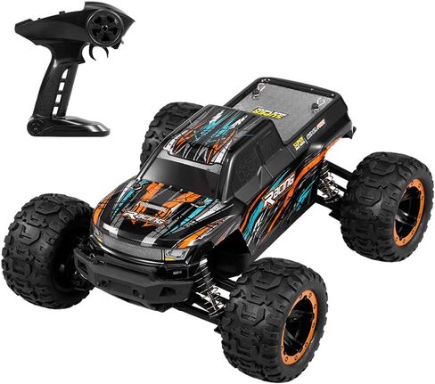 سيارة RC من GoolRC 16889A، سيارة تحكم عن بعد بمقياس 1:16، شاحنة RC عالية السرعة 4WD 45KM/ساعة مع محرك بدون فرش، 2.4 جيجا هرتز لجميع التضاريس على الطرق الوعرة RC، لعبة مركبة كهربائية للأطفال والكبار (أزرق) in Kuwait