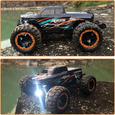 سيارة RC من GoolRC 16889A، سيارة تحكم عن بعد بمقياس 1:16، شاحنة RC عالية السرعة 4WD 45KM/ساعة مع محرك بدون فرش، 2.4 جيجا هرتز لجميع التضاريس على الطرق الوعرة RC، لعبة مركبة كهربائية للأطفال والكبار (أزرق) in Kuwait