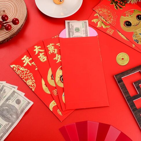 36 Pieces Chinese New Year Red Envelopes, 2025 Lunar New Year of The Snake Hong Bao Gift Money Envelopes, 6.4 x 3.5 in (Style A) in Saudi Arabia