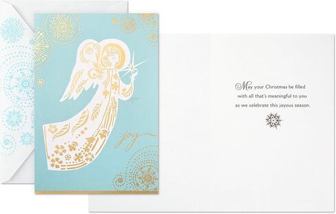 Hallmark Christmas Boxed Card Assortment, Snowman and Christmas Tree (40 Cards with Envelopes and Gold Seals) in Saudi Arabia