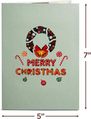Paper Love 3D Fireplace Pop Up Christmas Card, Gift For Christmas or Holidays, 5" x 7" Cover - Includes Envelope and Removable Note Tag in Saudi Arabia