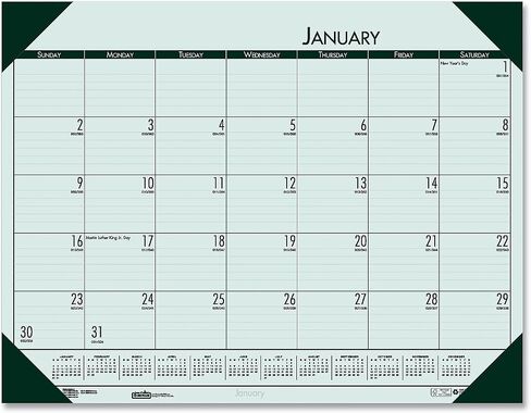 House of Doolittle 2024 Monthly Desk Pad Calendar, EcoTones, Blue Paper, 22 x 17 Inches, January - December (HOD12440-24) in Saudi Arabia