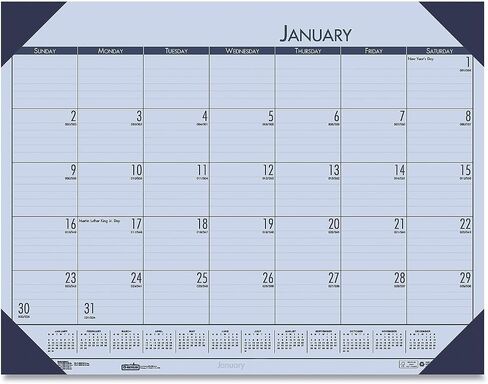 House of Doolittle 2024 Monthly Desk Pad Calendar, EcoTones, Blue Paper, 22 x 17 Inches, January - December (HOD12440-24) in Saudi Arabia