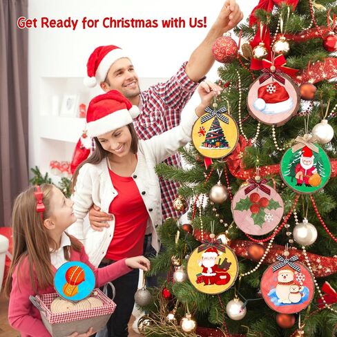 شرائح الخشب الطبيعي لعيد الميلاد، 24 قطعة 3.5-4.3 بوصة مجموعة زخارف شرائح الخشب الطبيعي غير المكتملة مع أقواس عيد الميلاد، خرز خشبي، خيوط الجوت، مشغولات يدوية خشبية لعيد الميلاد للأطفال البالغين in Kuwait