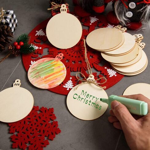 72 Pcs Christmas Angel Wooden Cutouts Unfinished Wood Angel Shape Ornaments Blank Wood Slices Wooden Christmas Haning Decorations for DIY Crafts Tags Xmas Tree Party Supplies,3.1x4 Inch in Saudi Arabia