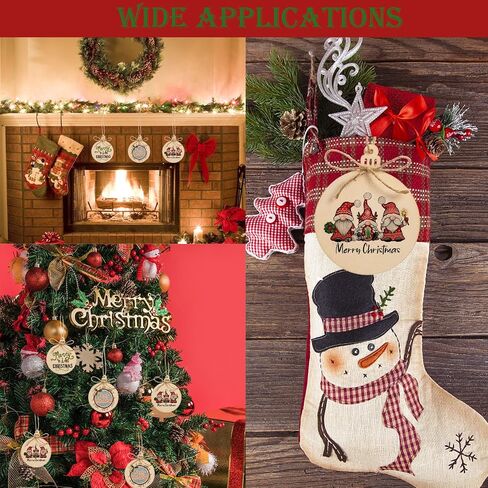 72 Pcs Christmas Angel Wooden Cutouts Unfinished Wood Angel Shape Ornaments Blank Wood Slices Wooden Christmas Haning Decorations for DIY Crafts Tags Xmas Tree Party Supplies,3.1x4 Inch in Saudi Arabia